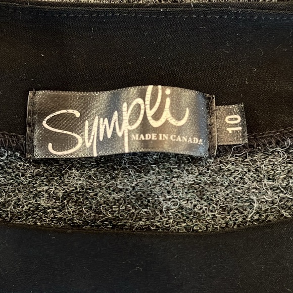 VGUC Sympli grey heather knit long sleeve hi low sweater, longer in back - Picture 7 of 9